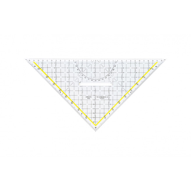 Equerre de dessin technique M+R - 32 cm avec poignée