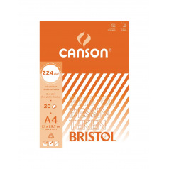 Bloc de papier dessin bristol CANSON 224 g Bloc de papier dessin bristol CANSON 224 g