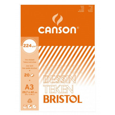 CANSON 224 g bristol tekenpapier blok