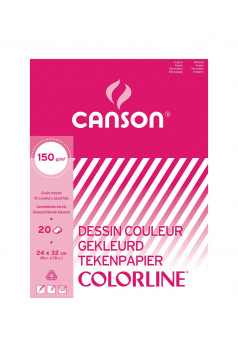 CANSON COLORLINE kleur tekenpapier blok - 150 g