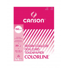 CANSON COLORLINE kleur tekenpapier blok - 150 g