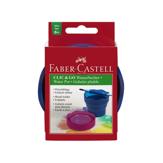 Inklapbare beker voor Faber-Castell CLIC & GO verf Inklapbare beker voor Faber-Castell CLIC & GO verf