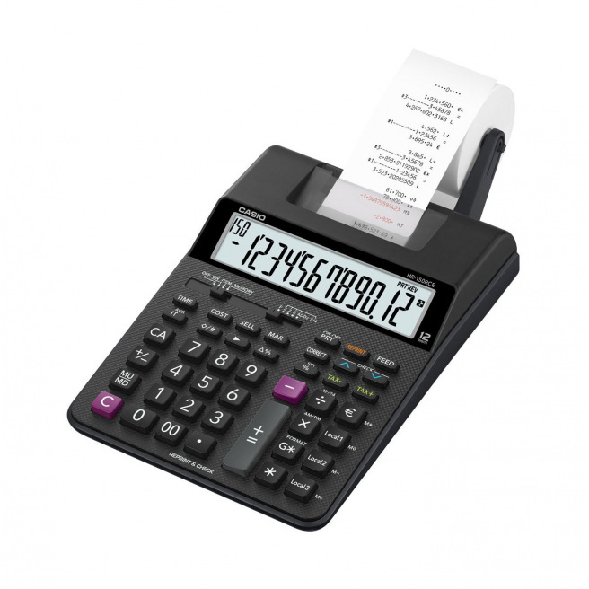 Casio HR-150RCE rekenmachine met semi-professionele printer