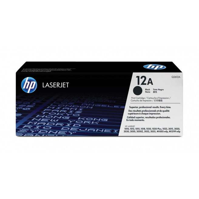 Cartouche laser HP N°12A - Q2612A - noir