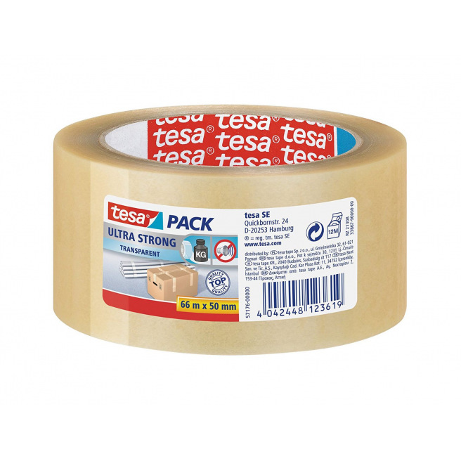 TESA PACK ULTRA STRONG verpakkingstape - 50 mm x 66 m