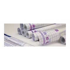 Rouleau de plastique à couvrir - adhésif repositionnable Rouleau de plastique à couvrir - adhésif repositionnable