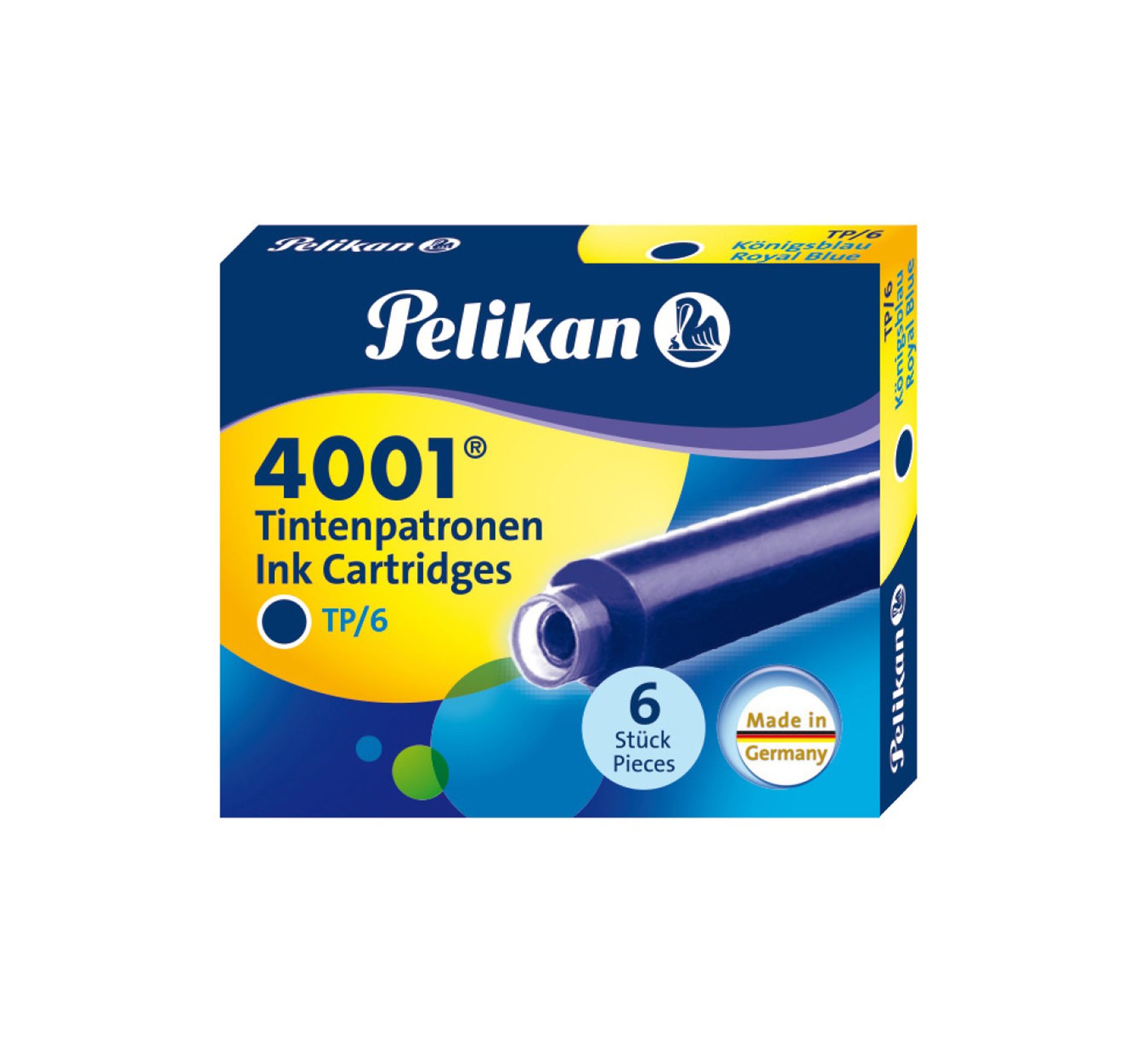 Cartouches d'encre Pelikan 4001 TP/6 - étui de 6
