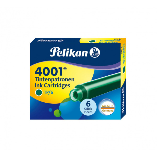 Pelikan 4001 TP/6 inktpatronen - doosje van 6 Pelikan 4001 TP/6 inktpatronen - doosje van 6