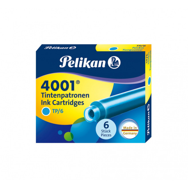 Pelikan 4001 TP/6 inktpatronen - doosje van 6 Pelikan 4001 TP/6 inktpatronen - doosje van 6