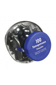 Pot économique de 100 cartouches d'encre Pelikan 4001 TP/6 - bleu effaçable