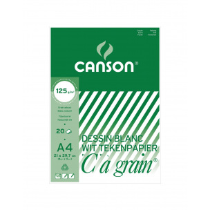 Bloc de papier dessin CANSON "C" à grain