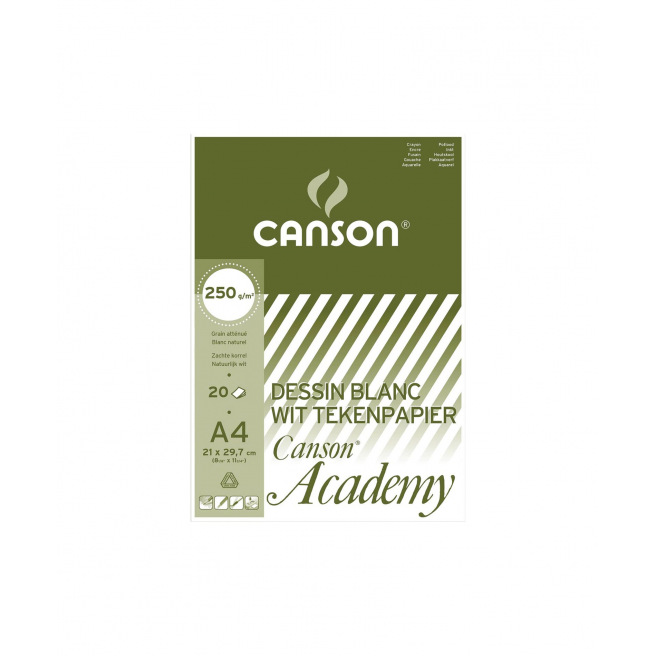 CANSON ACADEMY 250 g tekenpapierblok