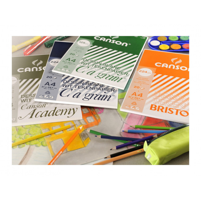 Bloc de papier dessin CANSON ACADEMY 250 g Bloc de papier dessin CANSON ACADEMY 250 g