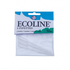 Talens Pipetten voor ECOLINE waterverf - set van 3 Talens Pipetten voor ECOLINE waterverf - set van 3