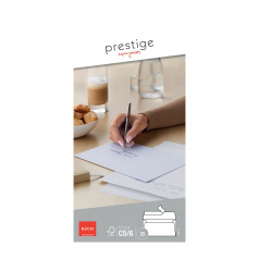 Witte enveloppen Elco PRESTIGE C5/6 Amerikaans - pak van 25 Witte enveloppen Elco PRESTIGE C5/6 Amerikaans - pak van 25