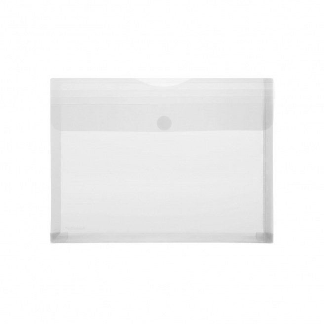Pochette enveloppe à soufflet FOLDERSYS en plastique transparent - A4