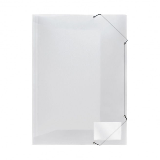 Map met flappen en elastieken van FolderSys in plastic - A3