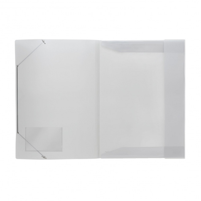 Map met flappen en elastieken van FolderSys in plastic - A3