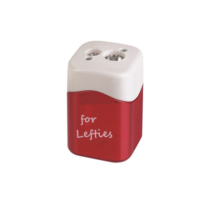 Potloodslijper M+R VOOR LINKSHANDIGEN - 2 gaten - voor linkshandigen