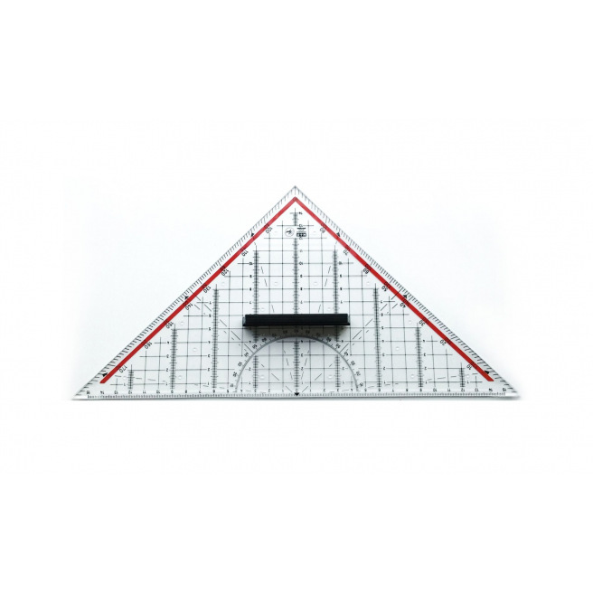 Technische tekentriehoek M+R - 32 cm met handvat
