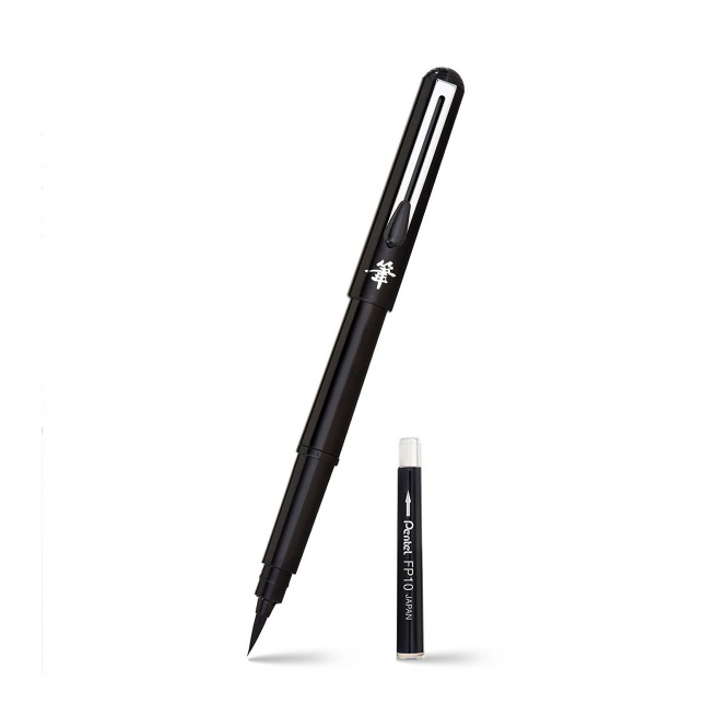 Pentel POCKET BRUSH penborstel - zwart
