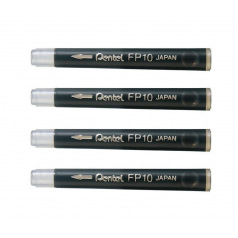 Cartouches d'encre Pentel pour stylo pinceau POCKET BRUSH - étui de 4 Cartouches d'encre Pentel pour stylo pinceau POCKET BRUSH - étui de 4