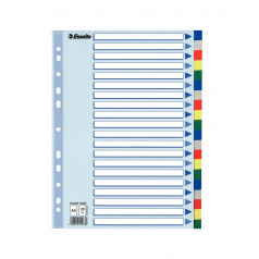 Neutrale tabbladverdelers - gekleurd plastic