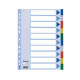 Neutrale tabbladverdelers - gekleurd plastic