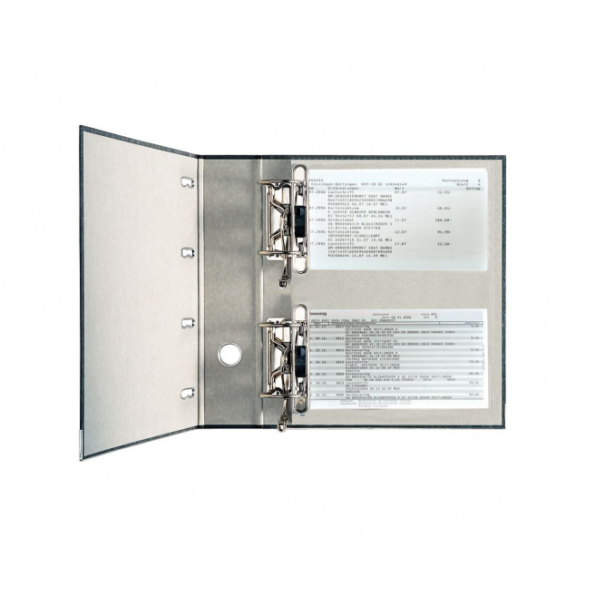 Classeur à levier Leitz en carton marbré à double mécanisme - A4 - dos 7,5 cm