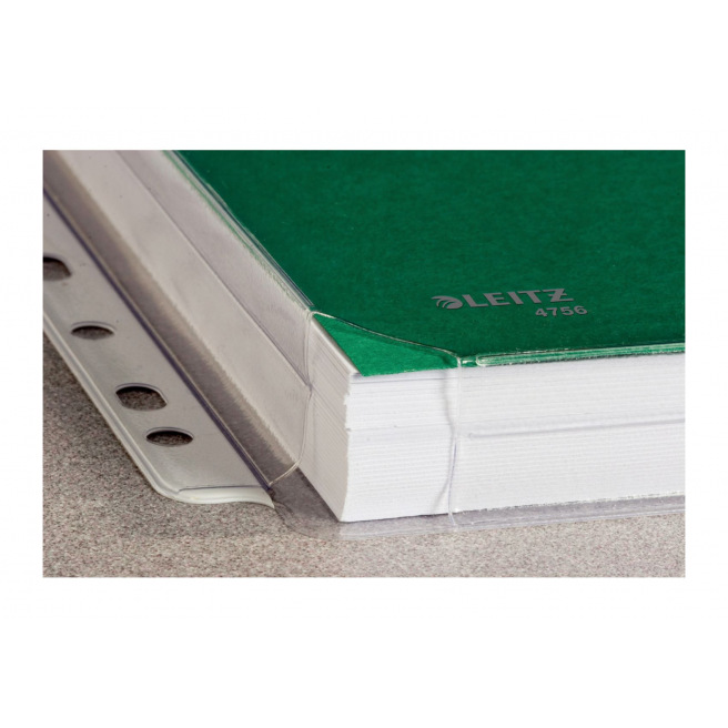 Geperforeerde Leitz Premium A4 mapjes met korrelige structuur - pakket van 5 Geperforeerde Leitz Premium A4 mapjes met korrelige structuur - pakket van 5