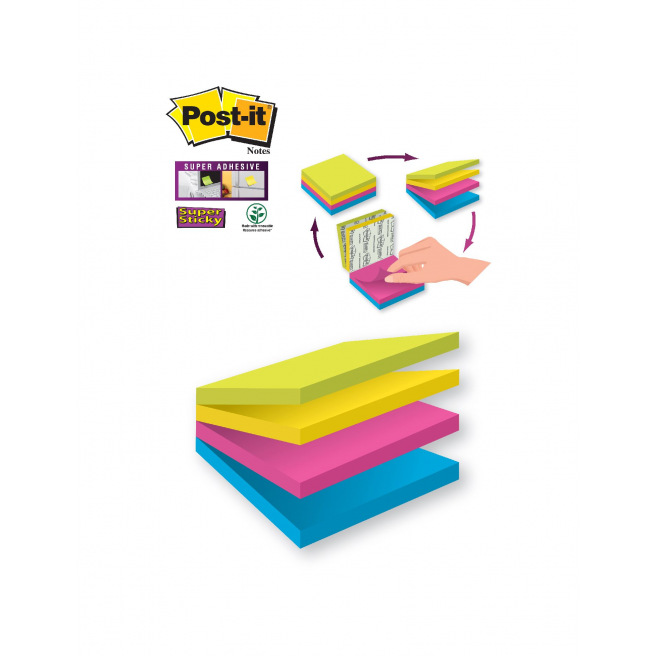 Post-it EASY SELECT notitieblok - 76 x 76 mm Post-it EASY SELECT notitieblok - 76 x 76 mm