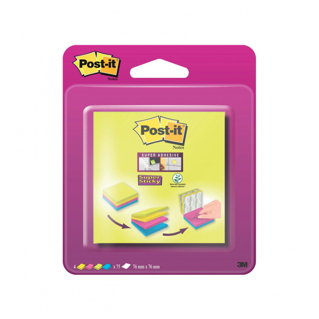 Post-it EASY SELECT notitieblok - 76 x 76 mm Post-it EASY SELECT notitieblok - 76 x 76 mm