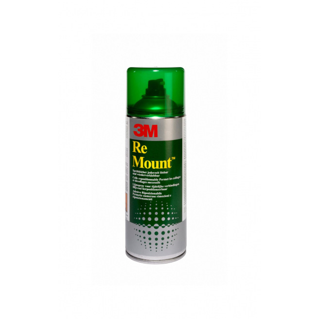 Herpositioneerbare transparante spuitlijm 3M RE MOUNT