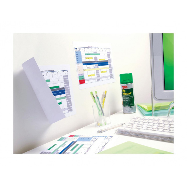 Colle en bombe repositionnable transparente 3M RE MOUNT