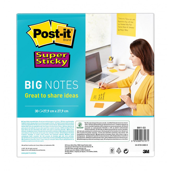 Bloc de notes Post-it SUPER STICKY BIG NOTES Bloc de notes Post-it SUPER STICKY BIG NOTES