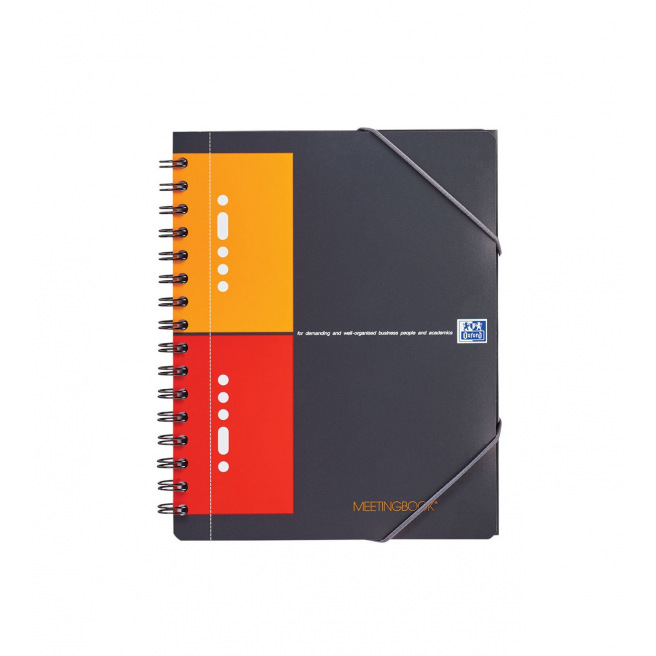 Oxford International MEETINGBOOK spiraalblok - geruit 5 x 5 mm Oxford International MEETINGBOOK spiraalblok - geruit 5 x 5 mm