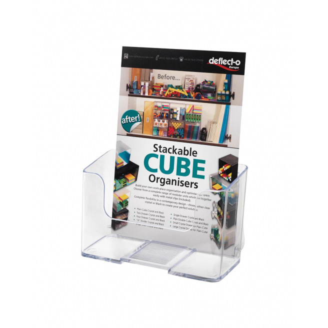 Transparante brochurehouder