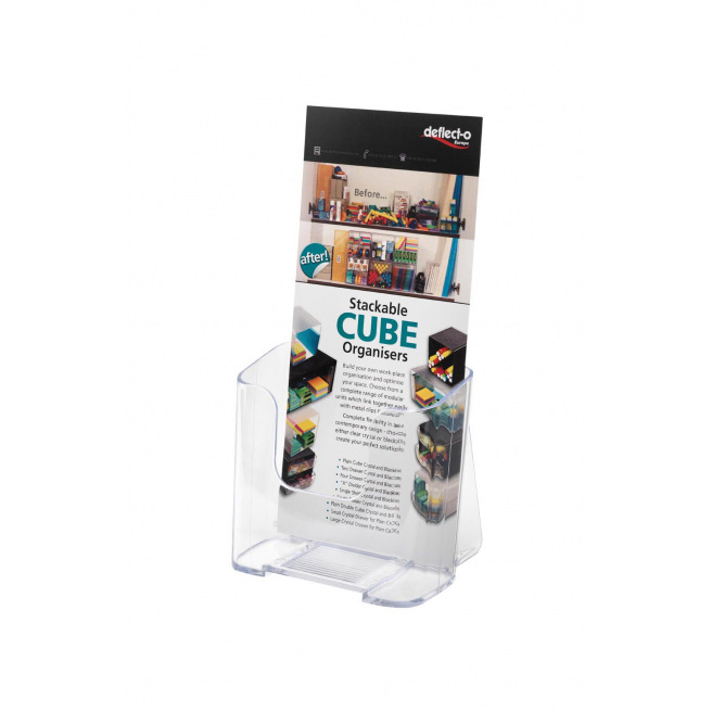 Porte-documents Mural Transparent - Support Rangement Brochures, Flyers, Bureau, école