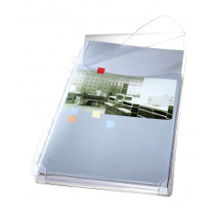 Geperforeerde omslagmap met klep en plooi A4 Geperforeerde omslagmap met klep en plooi A4