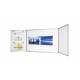 Legamaster magnetisch whiteboard in drieluik - 240/120 x 90 cm