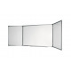 Legamaster magnetisch whiteboard in drieluik - 240/120 x 90 cm