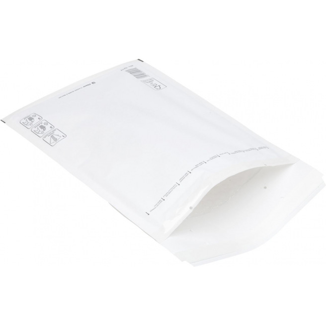 Witte luchtbellenvelop zak
