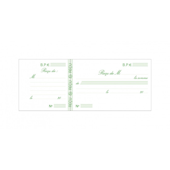 Carnet à souche de 50 REÇUS Exacompta Carnet à souche de 50 REÇUS Exacompta