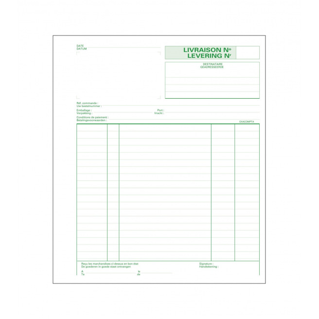 Manifold 50 zelfkopiërende vellen Exacompta Manifold 50 zelfkopiërende vellen Exacompta