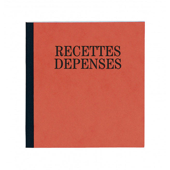 Carnet piqûre RECETTES DEPENSES Exacompta 930E - 19 x 21 cm