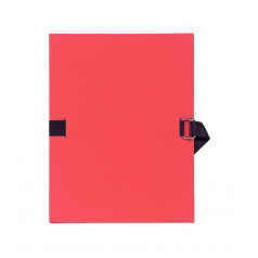 Rekbare Exacompta A4 map met riem - karton Rekbare Exacompta A4 map met riem - karton
