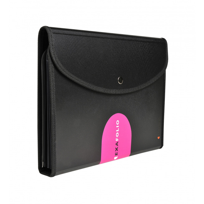 Trieur conférencier Exacompta EXAFOLIO EXACTIVE avec porte-bloc - 6 compartiments Trieur conférencier Exacompta EXAFOLIO EXACTIVE avec porte-bloc - 6 compartiments