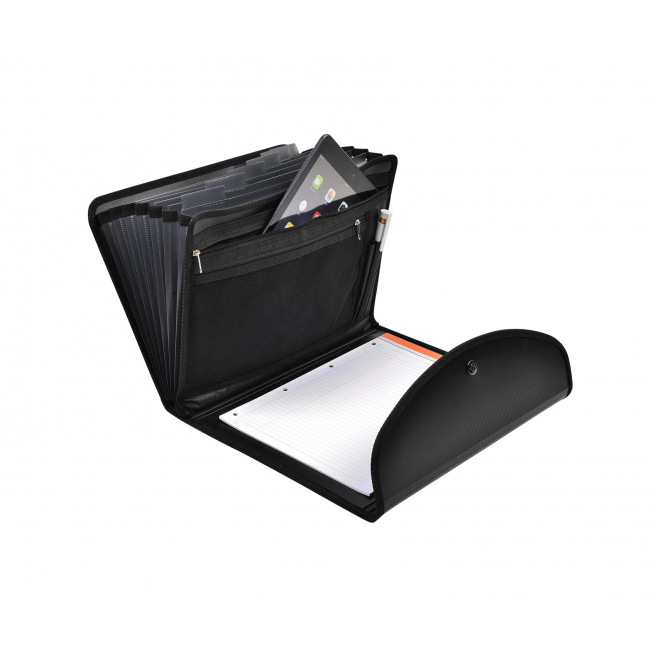 Trieur conférencier Exacompta EXAFOLIO EXACTIVE avec porte-bloc - 6 compartiments Trieur conférencier Exacompta EXAFOLIO EXACTIVE avec porte-bloc - 6 compartiments