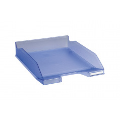 Bac à Courrier CEP 100 - Bleu, 35x25.5x6.5 Cm - Empilable, Grande Capacité - Pour Bureau, Maison, Organisation