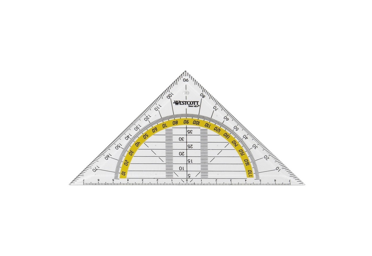 Équerre géométrique 16 cm – 180° – BIS Kohler